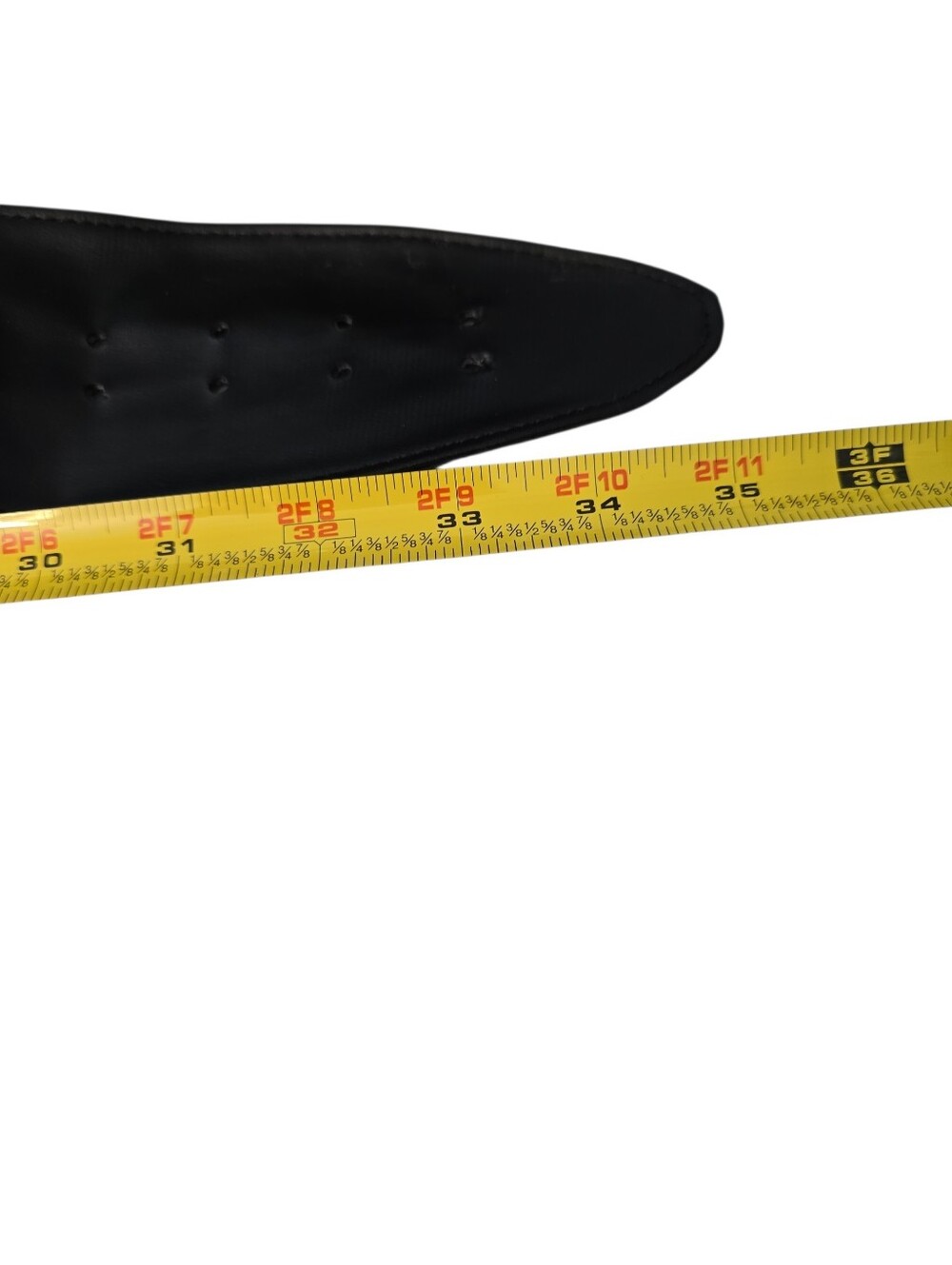Lee Sands Black Leather Genuine Peacock Feathers Buckle Belt Size M/L READ - Picture 8 of 14